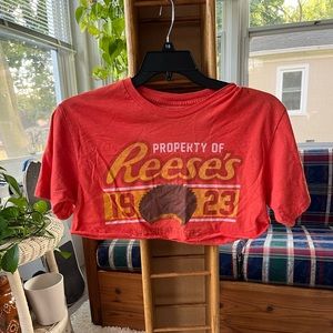 Orange Reese’s Candy Cropped Top‎